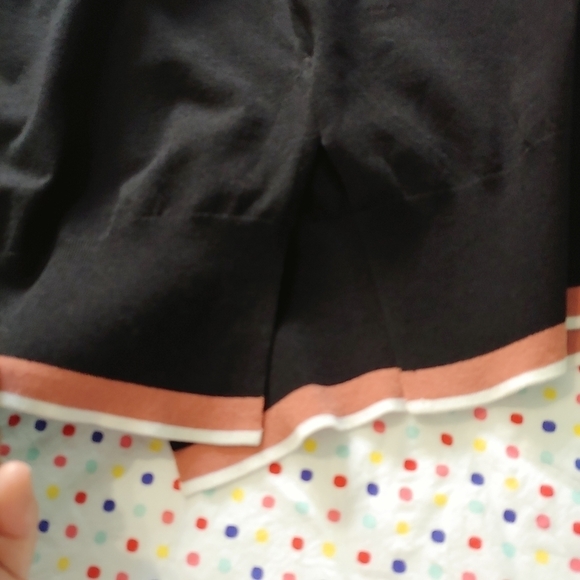 Aritzia Wilfred Free Black Turtleneck Pink Stripe Hem, XS - Picture 8 of 10